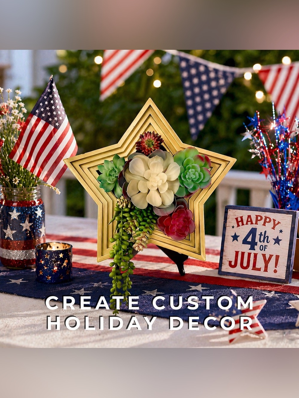 Star-Shaped Vertical Planter Kit (Gold) - Portrait Gardens - Picture 3 of 8
